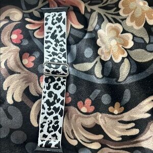 Elegant Black and White Leopard Watch Band